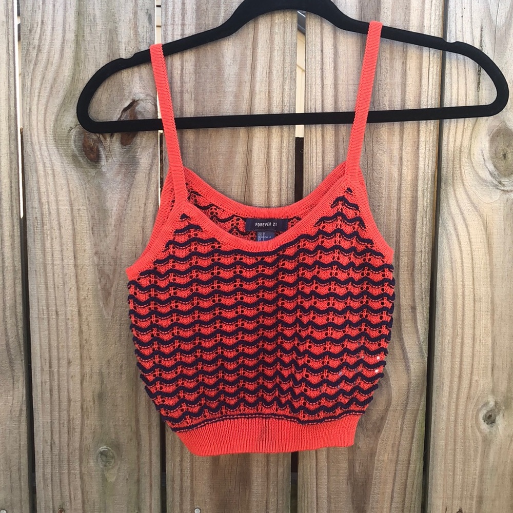 Forever21 crocheted croptop